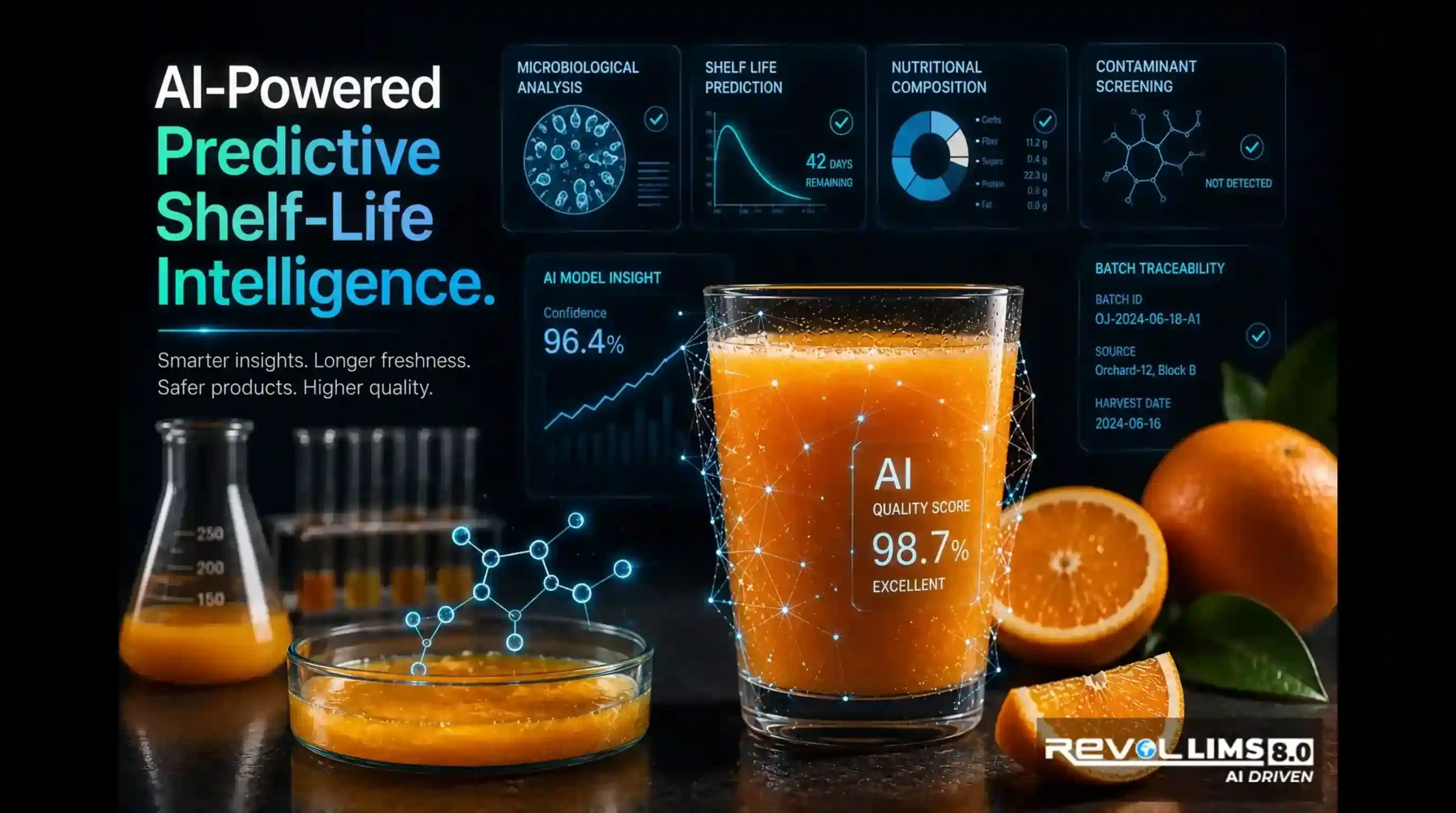 AI-powered food safety LIMS shelf-life stability trend prediction — food and beverage laboratory intelligence